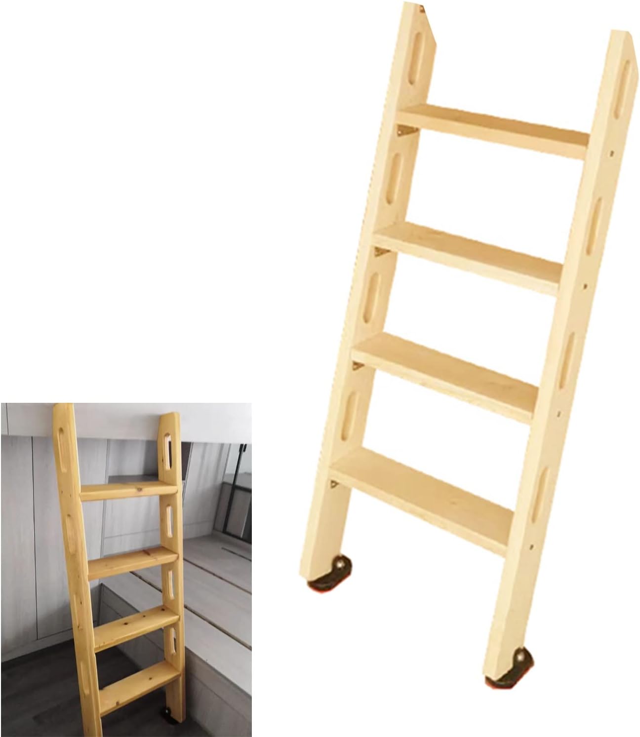 Bunk Bed Ladder with Safety Handrail, Heavy Duty Twin Bed Bunk Ladders