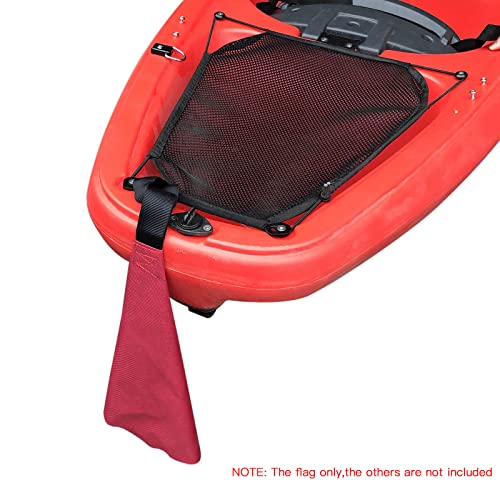 Sunydog Rote Kajak-Flagge mit Gurtband-Warnflagge für Bootszubehör Sicherheitszubehör - Image 4