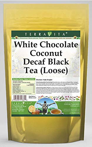 White Chocolate Coconut Decaf Black Tea (Loose) (8 Oz, Zin: 536207) - 3 Pack #TOP29