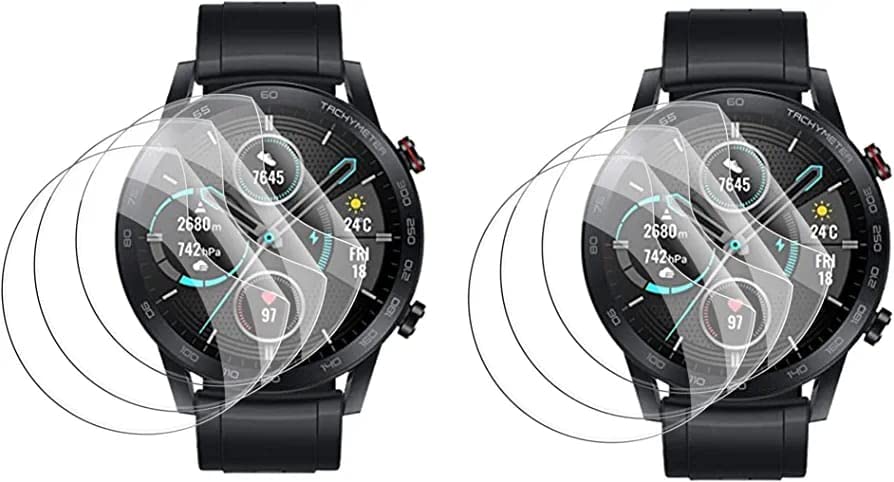 Screen Guard for HONOR Magic Watch 2 Screen Guard Scratch Guard Full Screen Protector Compatible for HONOR Magic Watch 2 Pack Of 6