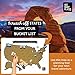 See Many Places Scratch Off Map of The United States, 28x22