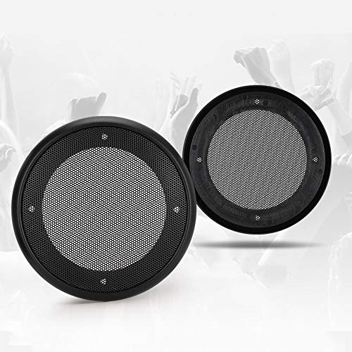 Copertura per Altoparlanti da 10 Cm Copri per Auto da 4 Pollici Metallo Acciaio Laminato a Freddo Abs 2 Pezzi per in da 4