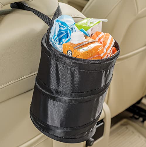 High Road Collapsible Mini Car Trash Bin With Leak Proof Inside Liner And Hanging Strap #TOP24
