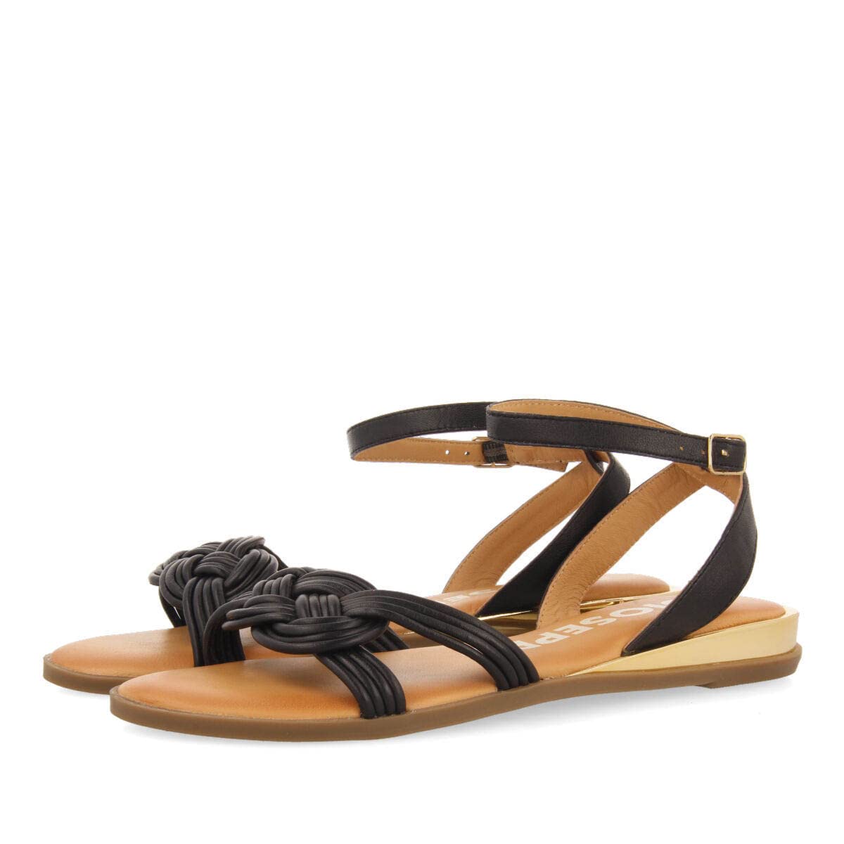 GIOSEPPO Women's telha Sandal, Black, 4 UK