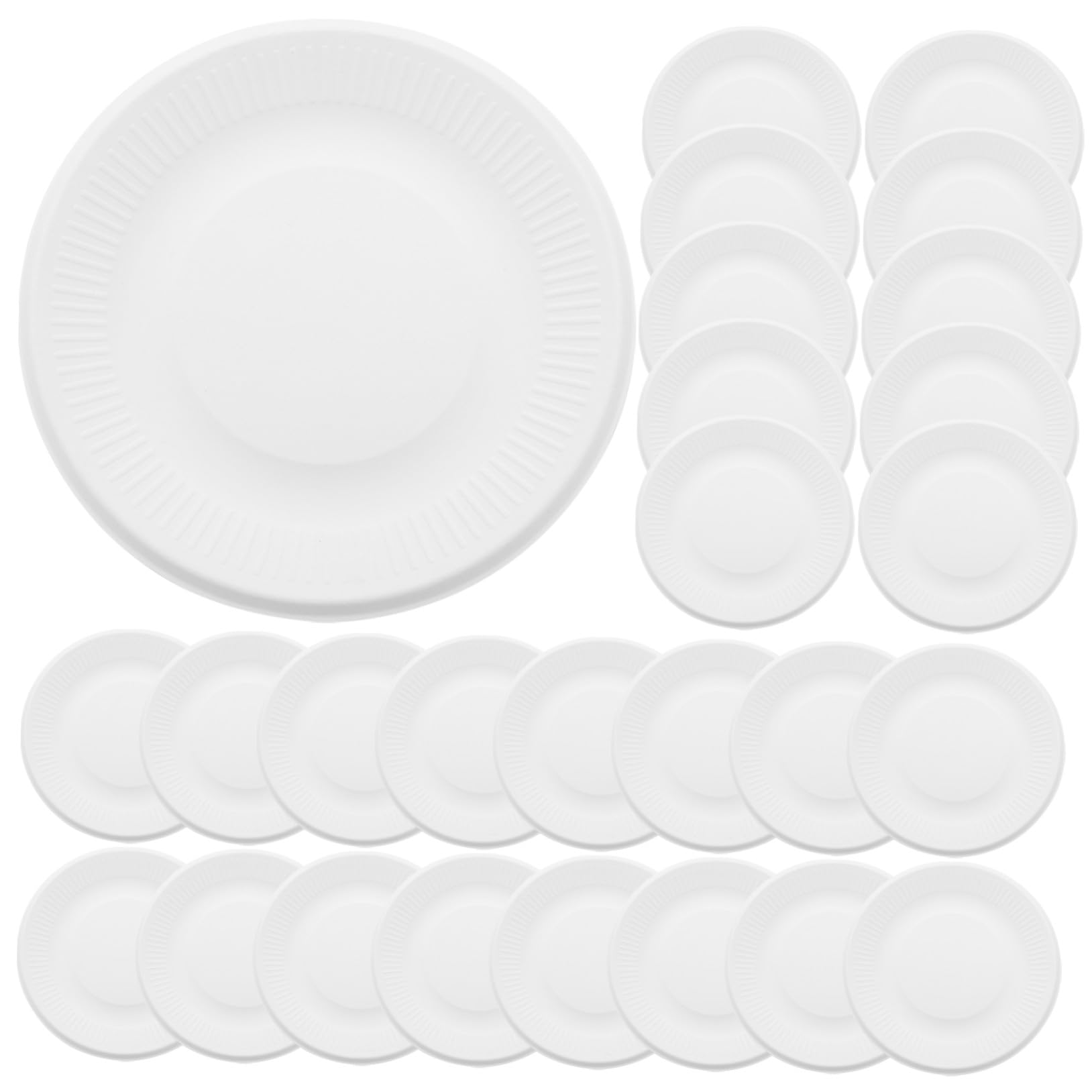 VALICLUD 200 Pezzi Piatti Piatti Rotondi Resistenti per Dolci Antipasti e Snack per Feste Matrimoni Compleanni e Picnic