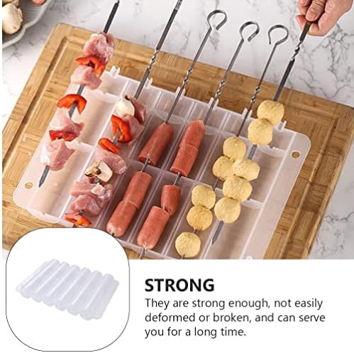 Luxshiny 1 Set Meat Skewer Maker Kebab Making Box Sausages Hot Dogs Maker Easy Skewer Tool BBQ Wear Meat Device Kebab Making Equipment for Home Camping