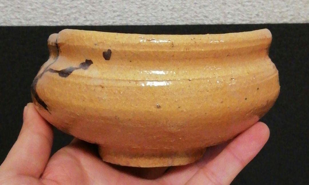 Amazon.co.jp: 井上東也作 鏡山窯 絵唐津 茶碗 共箱 略歴付 茶道具