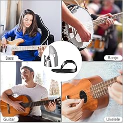 Guitare Doigt Pics Plats Médiators du Pouce Réglable Acier Inoxydable Métal Plastique pour Instrument à Cordes de… - Les Beatles, Paul McCartney, John Lennon, RIngo Starr, George Harrison Guitare Doigt Pics Plats Médiators du Pouce Réglable Acier Inoxydable Métal Plastique pour Instrument à Cordes de… – Image 5