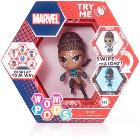 WOW! PODS Marvel Avengers Collection - Venom | Superhero Light-Up Bobble-Head Figure | Official Marvel Collectable Toys & Gifts | Number 206 in Series, Black