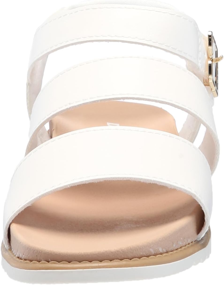 Dr. Scholl's Shoes Island Glow Kids Flat Sandal White Smooth 13 M