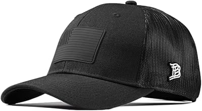 Old Glory Stealth Curved Trucker Black