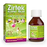 Zirtek Allergy Relief 70ml Syrup | Hayfever, Dust, Pets, and Hives | Cetirizine Antihistamine Solution | Helps Relieve Allergic Symptoms |antihistamine for Adults and Children Over 6 Years