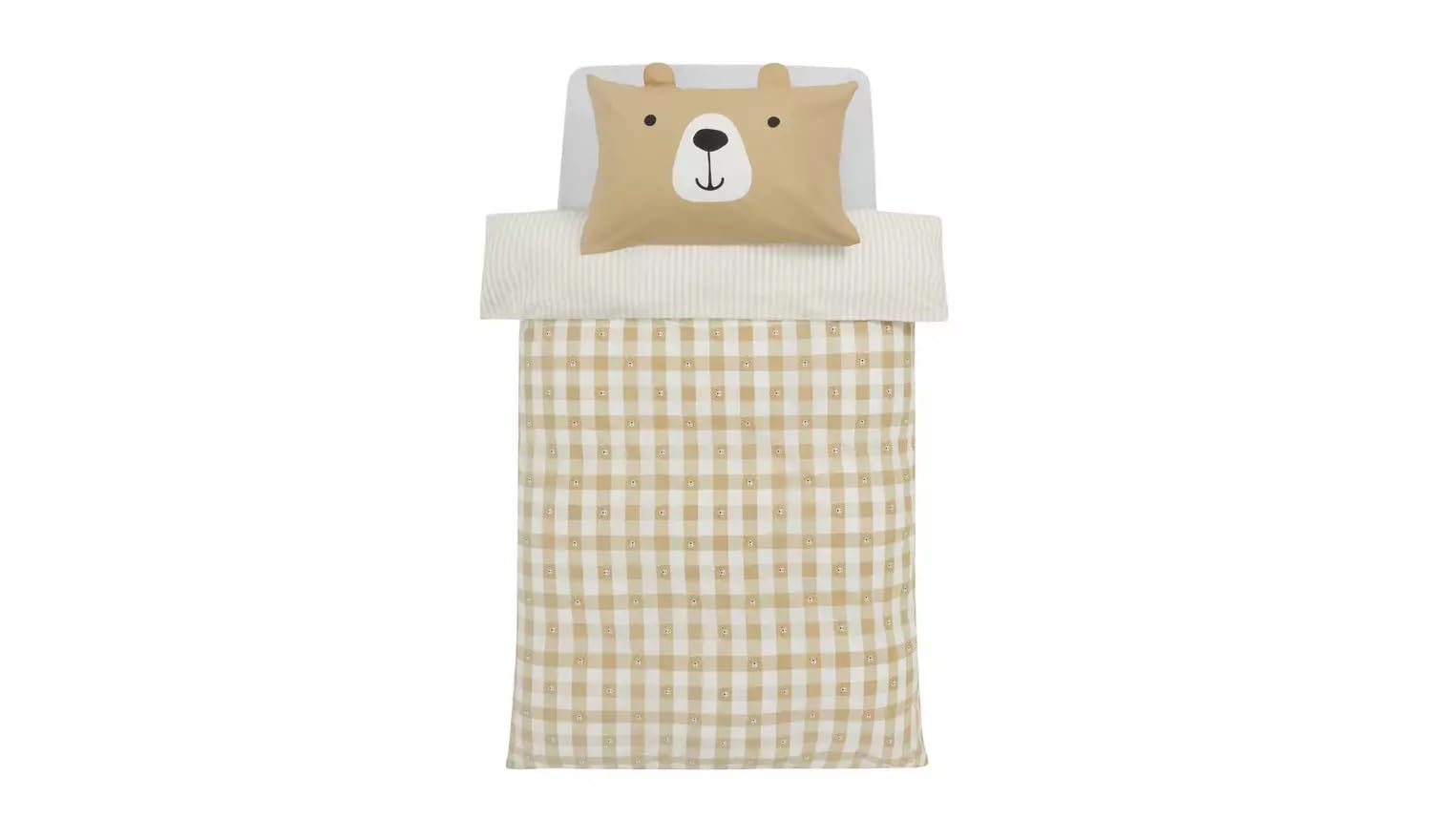 Set Biancheria Letto Bambini 100x135 Cm - Copripiumino E Federa Con Motivo Orsetto In Cotone Öko-Tex - Foto 2