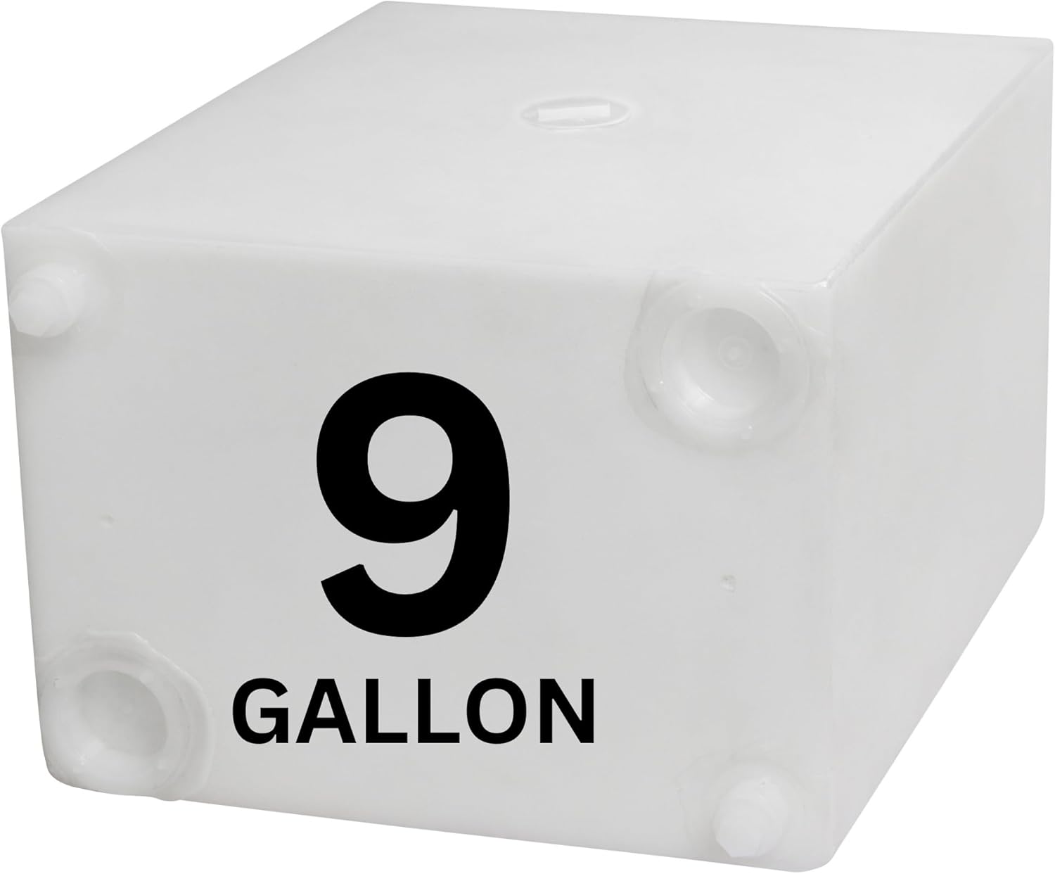 9 Gallon RV Fresh Water Tank, Potable Water Storage Tank for Drinking, Cooking, Cleaning, Showering, for Campers, Trailers, Motorhomes, RVs, Cube Shape, 17" x 14" x 10" (WT-5543) Cube 9 Gallon