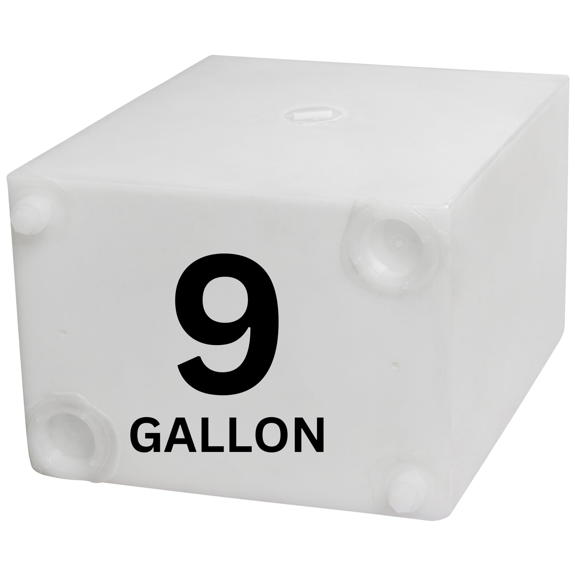 9 Gallon RV Fresh Water Tank, Potable Water Storage Tank for Drinking, Cooking, Cleaning, Showering, for Campers, Trailers, Motorhomes, RVs, Cube Shape, 17" x 14" x 10" (WT-5543)