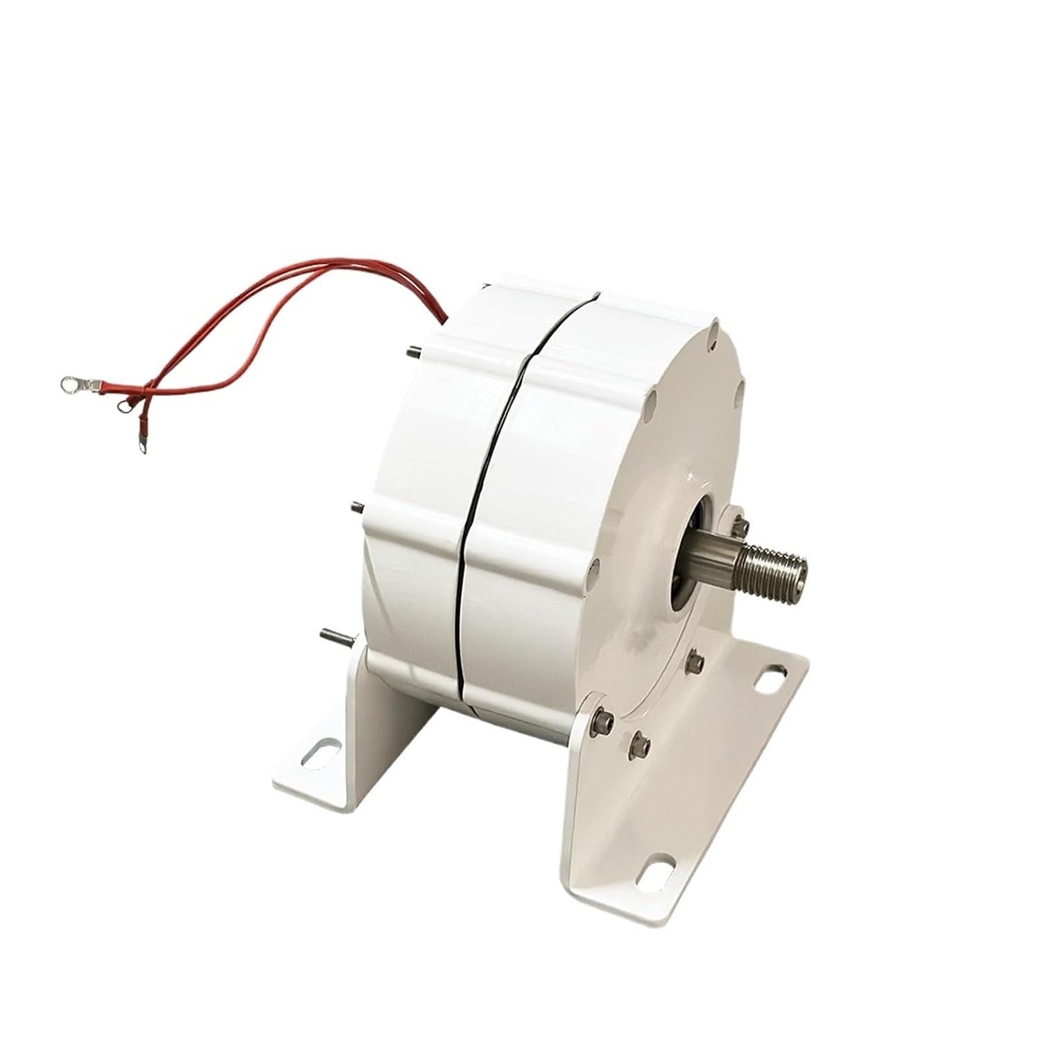 4000W Permanent Magnet AC Generator 12V 24V 48V for Wind Turbine & Hydroelectric Home Use Power Generation System(with Base,Single Shaft_24V_4000W)