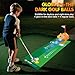 ChainnForces Upgraded Kids Toy Golf Set with Tiger Automatic Returner, Led Light Up Night Golf Balls, 3 Adjustable Golf Club, Putting Mat for 3 4 5 6 7 8 Years Old Boys Girls (Orange)