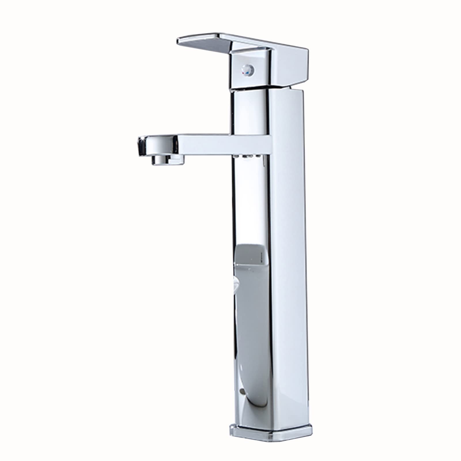 Mitigeur lavabo en laiton chromé pour robinet de salle de bains monotrou