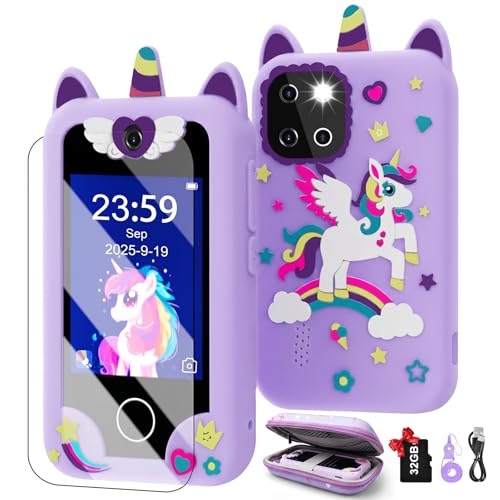 Kids Smart Phone for Girls, Christmas Birthday Gifts for Girls Age 3-10