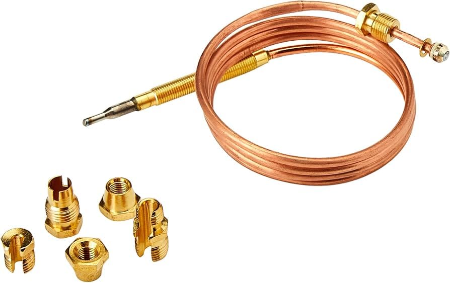 Thermocouple à gaz universel 900 mm en cuivre premium et raccords laiton durables