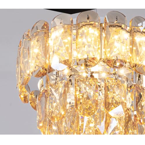 Lámpara de cristal industrial H3TF5J con acabados de lujo 2