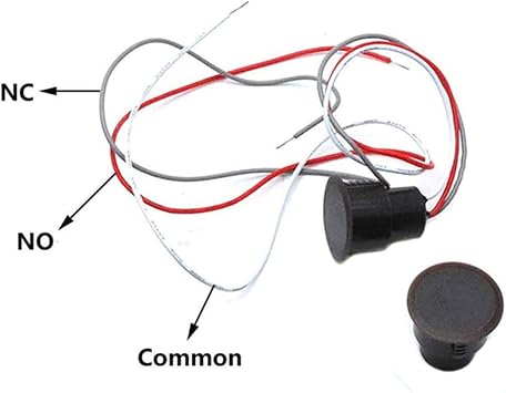 RC-36 NC+NO Recessed Wired Security Window Door Contact Sensor Alarm Magnetic Reed Switch Brown - (4 Sets)