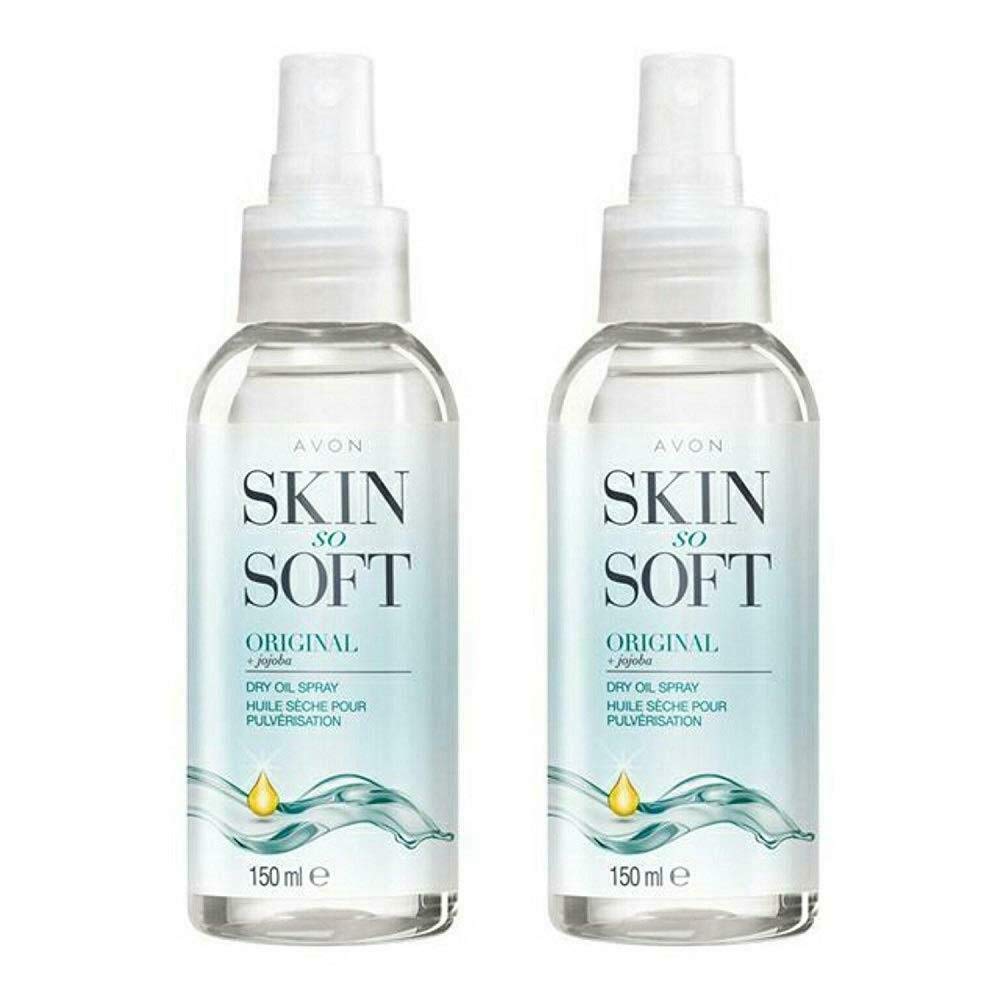 Avon Aceite original Skin So Soft con pequeño purfum Black Dress gratis