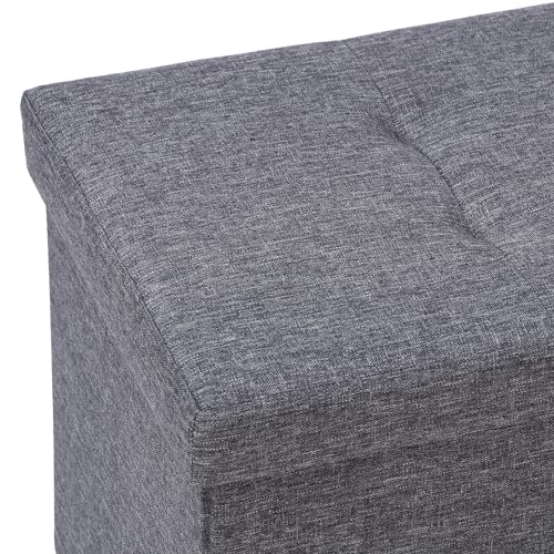 image for Nova Microdermabrasion 43 Inches Folding Storage Ottoman Bench with Di