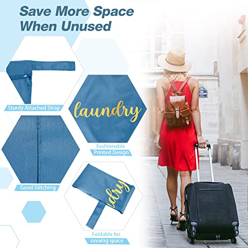 2 Pieces Travel Laundry Bags Waterproof Wet Bag Washable Dirty Clothes Bag Reusable Large Wet Dry Bag For Traveling Gym Laundry Swimsuit Wet Clothes Workout Diaper Bag, 17 X 22 Inches (Blue, Gray) #TOP2