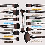 Bueart Design 38Pcs Professional Makeup Brushes Set With Extra Large Holder,Premium Soft Synthetic Brush For Foundation Blush Powder Contour Concealer Blending Bronzer Eyeshadow - Image 5