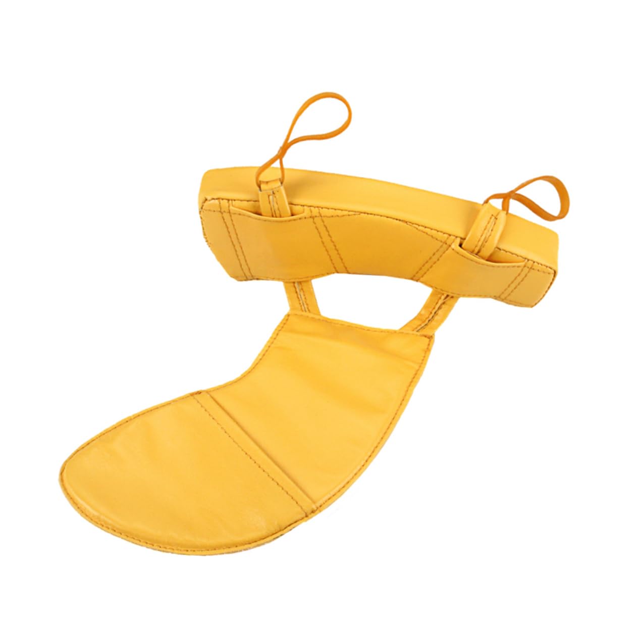 BESTonZON Repose-épaule pour Violon 4/4 en Peau D'agneau Jaune, Coussinet Ergonomique pour Soulager la Douleur, Accessoire Confortable pour Violon et Fiddle