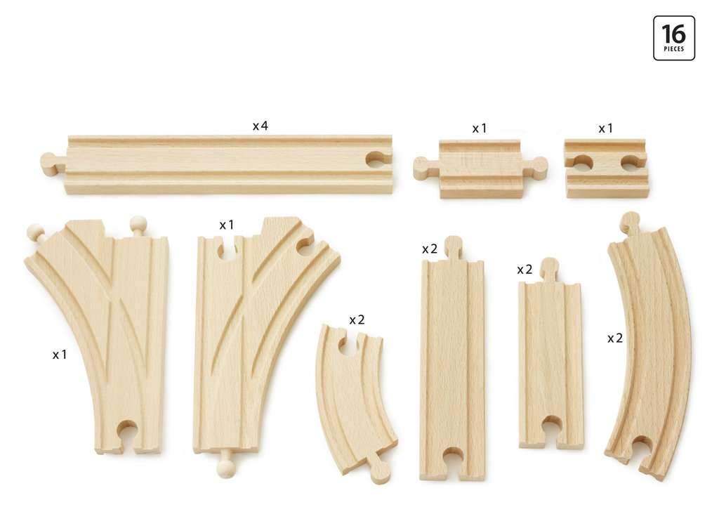 BRIO Assortiment de Rails Moyens