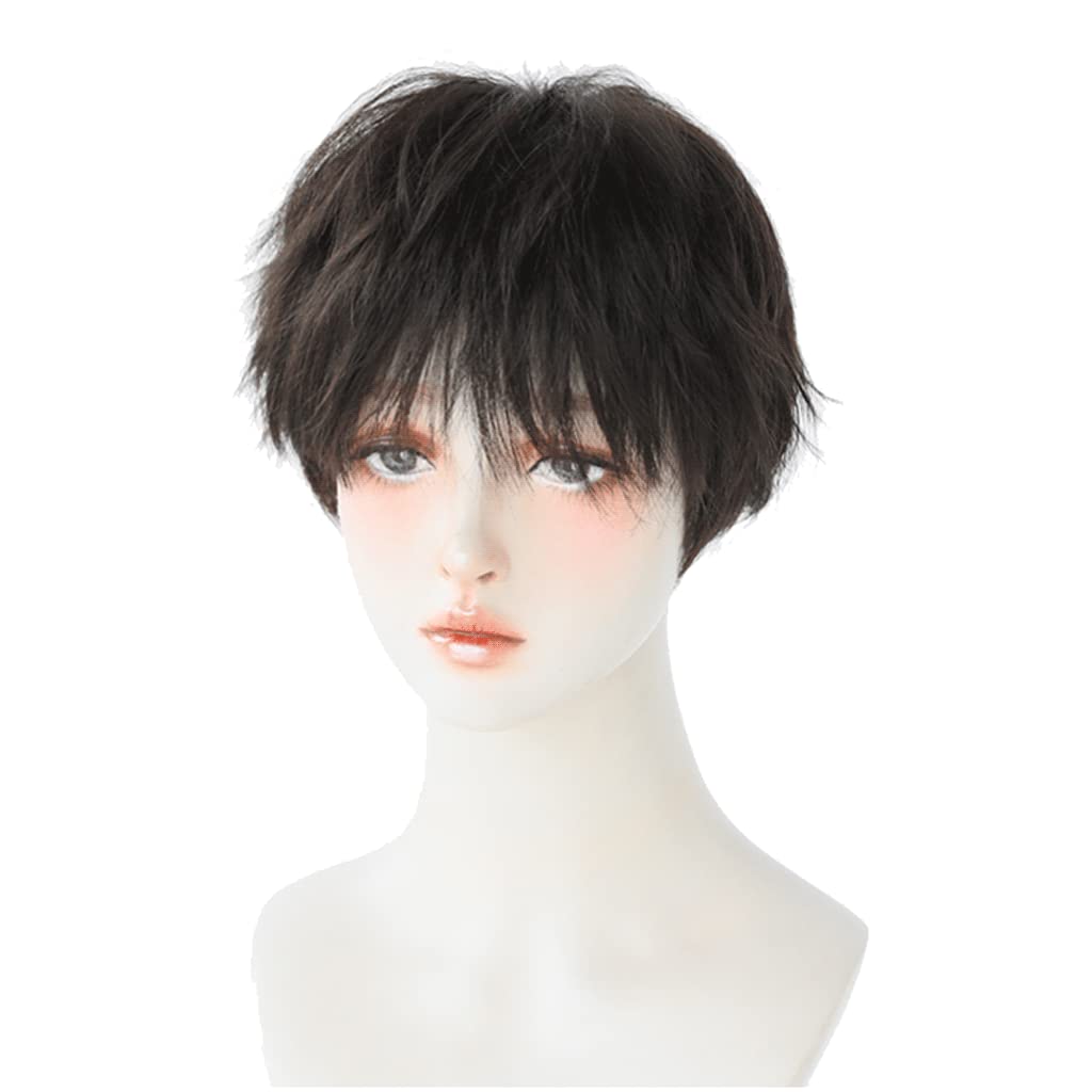 と　クールショート ナチュラルブラック Amazon.co.jp: ウィッグ レディース 11インチウィッグショートヘアユニ