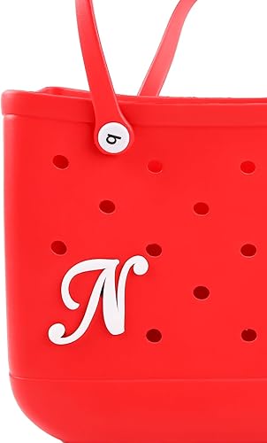 Letras decorativas del alfabeto para bolsa Bogg, insertos de dijes para bolsa Bogg, personaliza tu bolsa con letras decorativas del alfabeto 3D