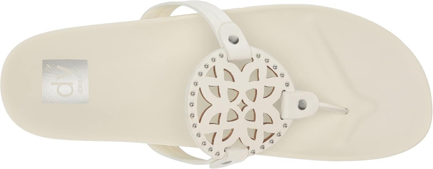 DV Dolce Vita Women's Pilar Flip-Flop, White, 8.5 - Image 5