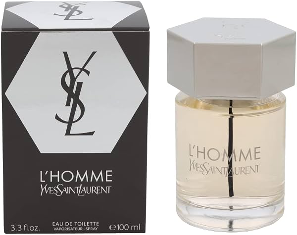 L'homme de Yves Saint Laurent Eau De Toilette Spray para Hombre 3.3 oz Cáscara de Cítricos 3.3 Fl Oz (Paquete de 1)