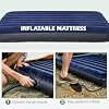 Outsunny 2-Person Tent Cot, 4-in-1 Elevated Camping Bed Combo with Air Mattress, Bed Cover, Foot Pump, Folding Off Ground Double Tent for Camping, Hiking, Backpacking