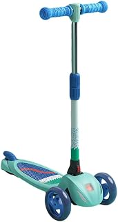 Stunt Scooters 3 Wheeled Scooter Lean To Steer Light Up Scooter Wheels Adjustable Height for Children Ages 2-12 Back Wheel Brake Kickboard