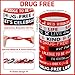 PullCrease 400 Pcs/100 Sets Drug Free Awareness Kit Include Red Ribbon Pens Stickers Silicone Bracelets Wristbands Badges Pins for Red Ribbon Week Men Women Charity Gifts