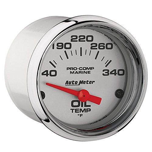 Calibre de temperatura del aceite Auto Meter Ultra-Lite 2 de 1/16 pulgadas 140-300°F eléctrico