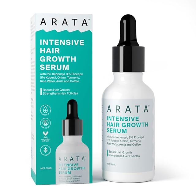 Hair Growth Serum Arata Concentrate with 3 Redensyl 3 Procapil 5 Kopexil Caffeine and Rice Water No Minoxidil