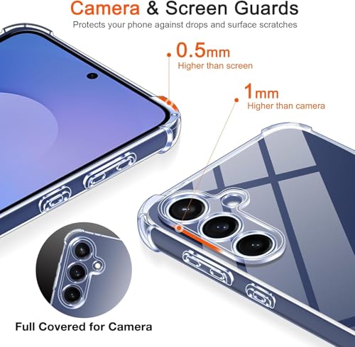 Image of ShieldTech Transparent Mobile Phone Case Cover for Samsung Galaxy S26 FE 5G | Camera & Screen Protection | Anti Yellow Flexible TPU Back Cover Case for Samsung Galaxy S26 FE