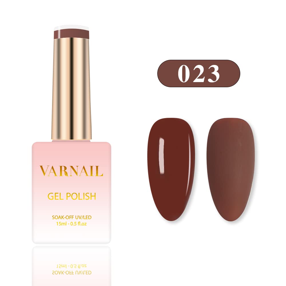 VARNAIL 6 Colors Pure Color Gel Nail Polish, 2023 Spring Summer Modern Color Scheme Manicure Nail Art Soak off DIY Gel Nail Polish Kit, 15ml/bottle (Urban Life)