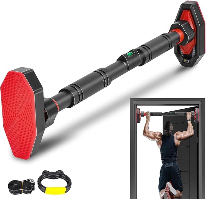 Pull para A Barra Da Porta, Barra de Porta com Medidor de Nível, Pull-Ups para Fixação Na