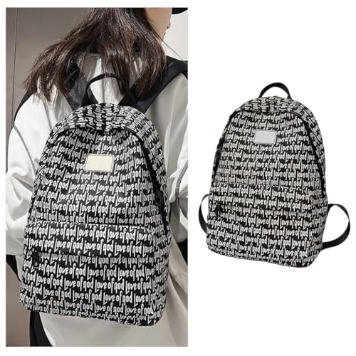 Mochila universitaria de gran capacidad con nylon resistente para libros y carpetas 2