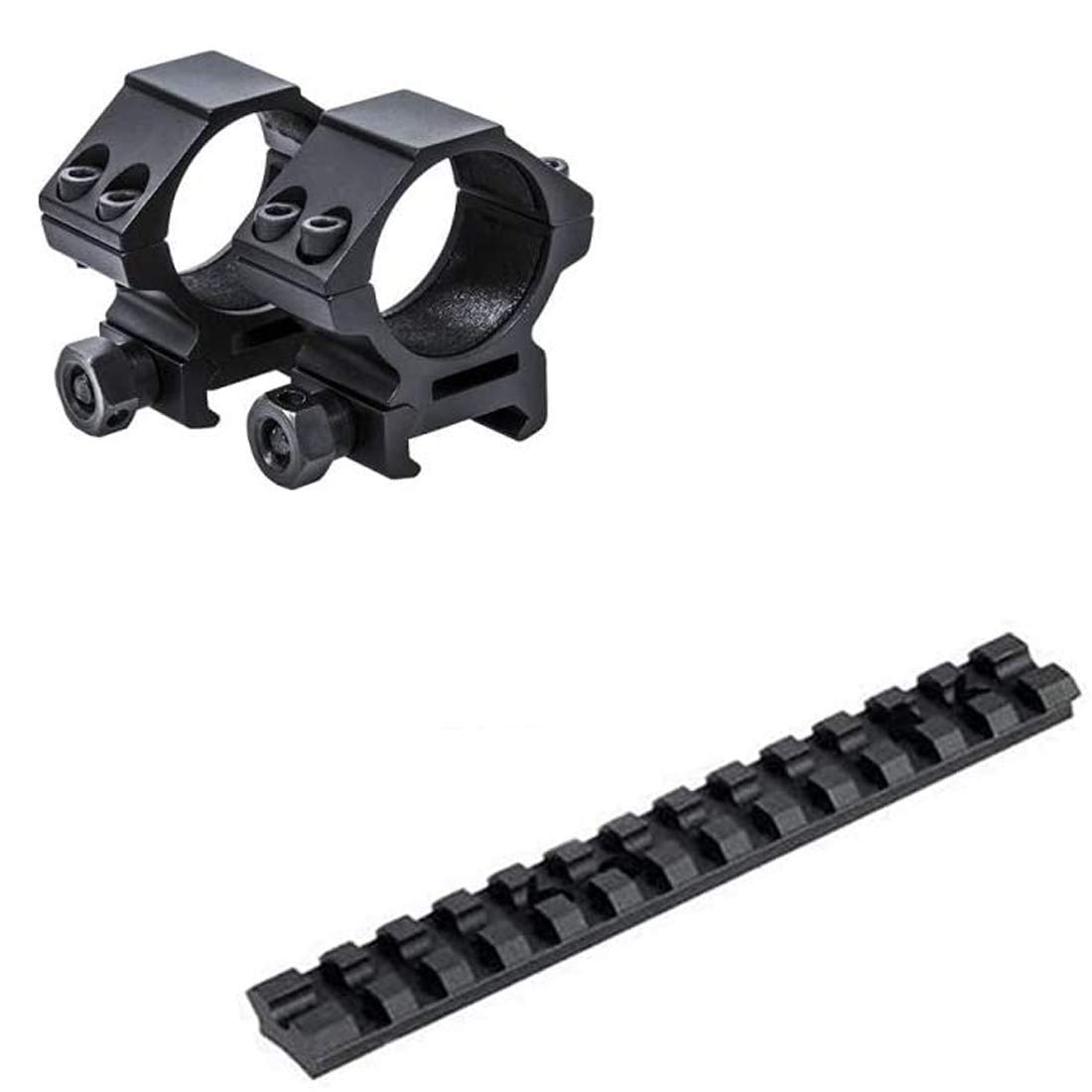 Buy Gotical Machine 30mm Low Profile Rings Picatinny/Weaver Style Rail with Mossberg 500/590