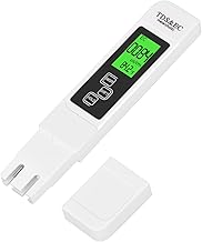 Water Quality Test Meter, TDS EC Meter with LCD Display for Drinking Water, Hydroponics, Pools, Aquariums - White