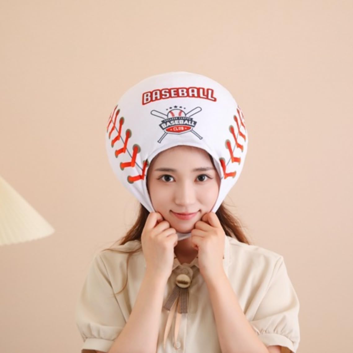HIPIHOM Plush Sports Headgear Hat Halloween Hat Funny Novelty Toy Photo Props Warm Cosplay Costume Head Accessories for Party