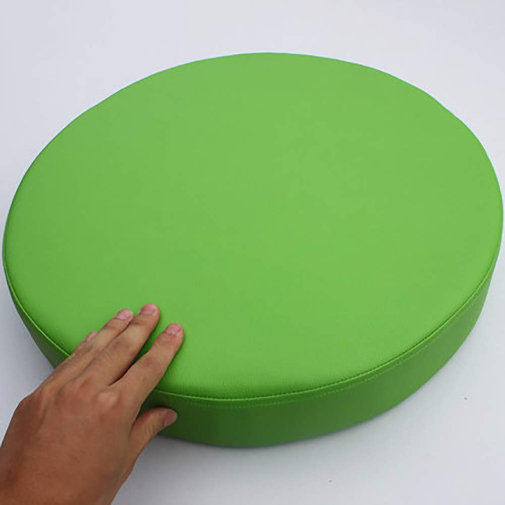 Coussin tatami rond MSM vert pour créer un coin lecture confortable au sol