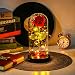Unomor Rose Gift for Valentine's Day Holiday Party Wedding Anniversary Home Decor - 2 Light Modes, USB Plug & Battery Powered Red Rose in Glass Dome with Gift Box & Card